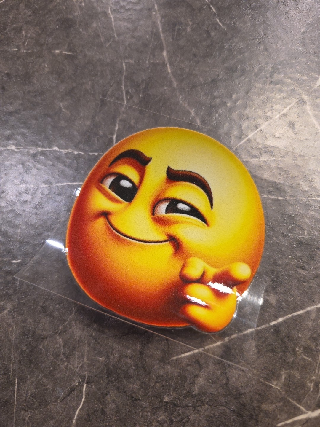 You're Awesome Smiley Face Emoji UVDTF Raised Decal STICKER Waterproof Color