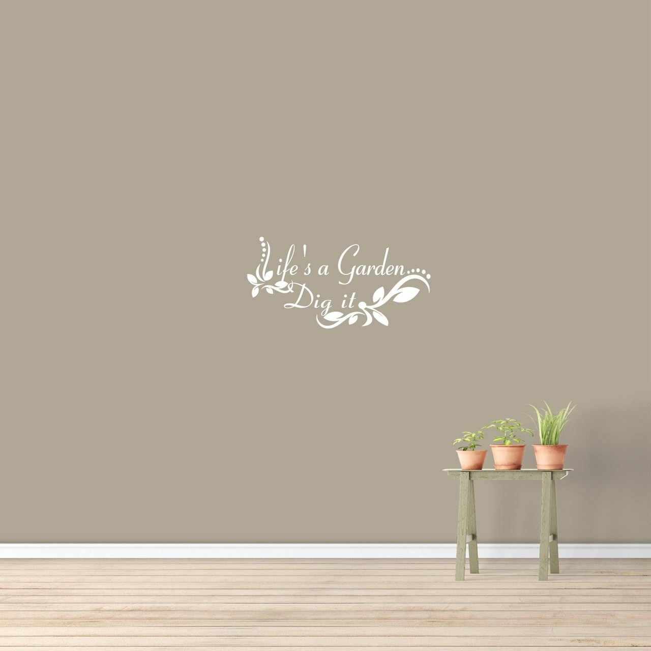 Life's A Garden Wall Decal – Entryway, Family Room, Living Room, Garden, Patio