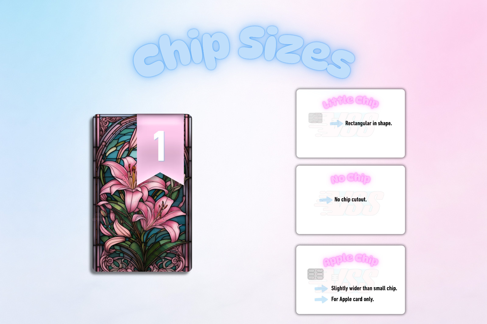 3‑Pack Flower Inspired Card Skins –Vinyl Credit & Debit Card Covers | Durable