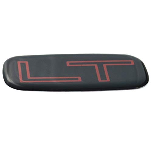 1pcs Lt Badge Emblem Sticker Replacement for Chevrolet Silverado Red/Black