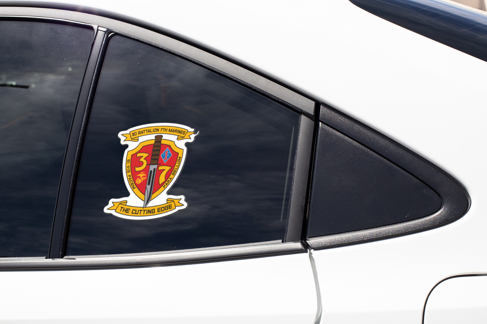 US Marine Corps Badge Sticker 3rd Battalion 7th Marines The Cutting Edge