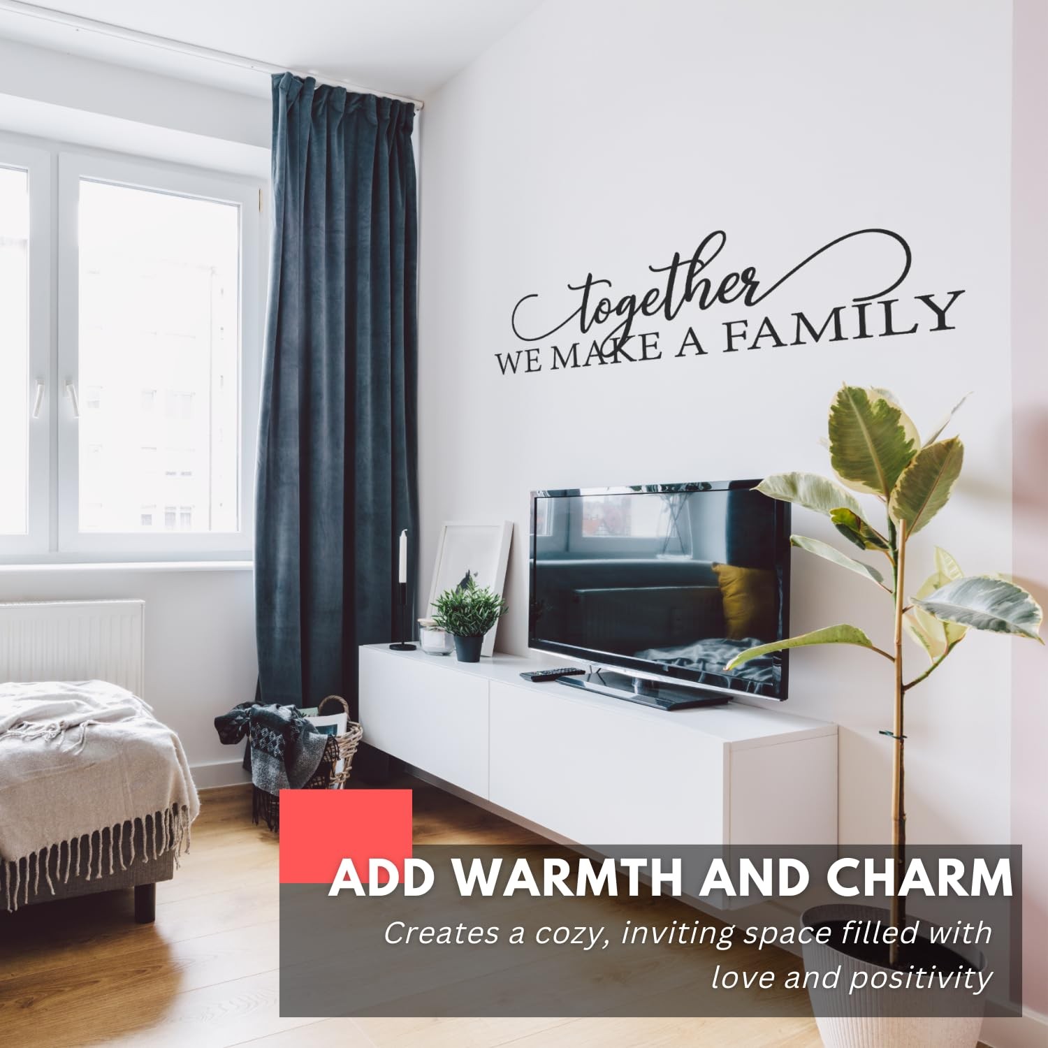 – Large Family Wall Decals for Living Room Decor Family Wall Decor Wall Stick…