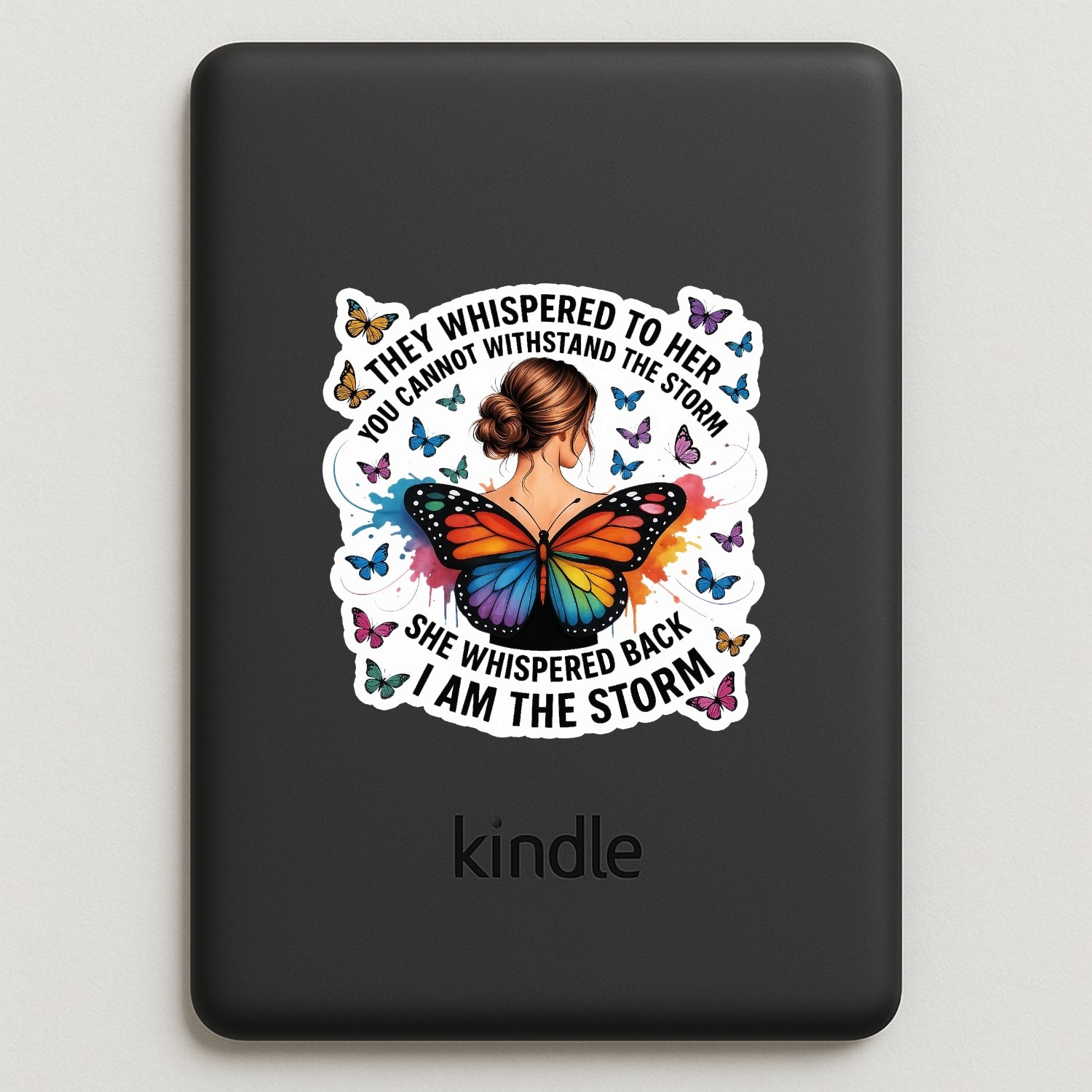 4pcs I Am the Storm Stickers – Inspirational Vinyl Decals for Women’s Gift