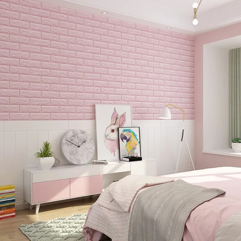 3D Foam Brick Self Adhesive Wallpaper Waterproof Wall Stickers Home Decor