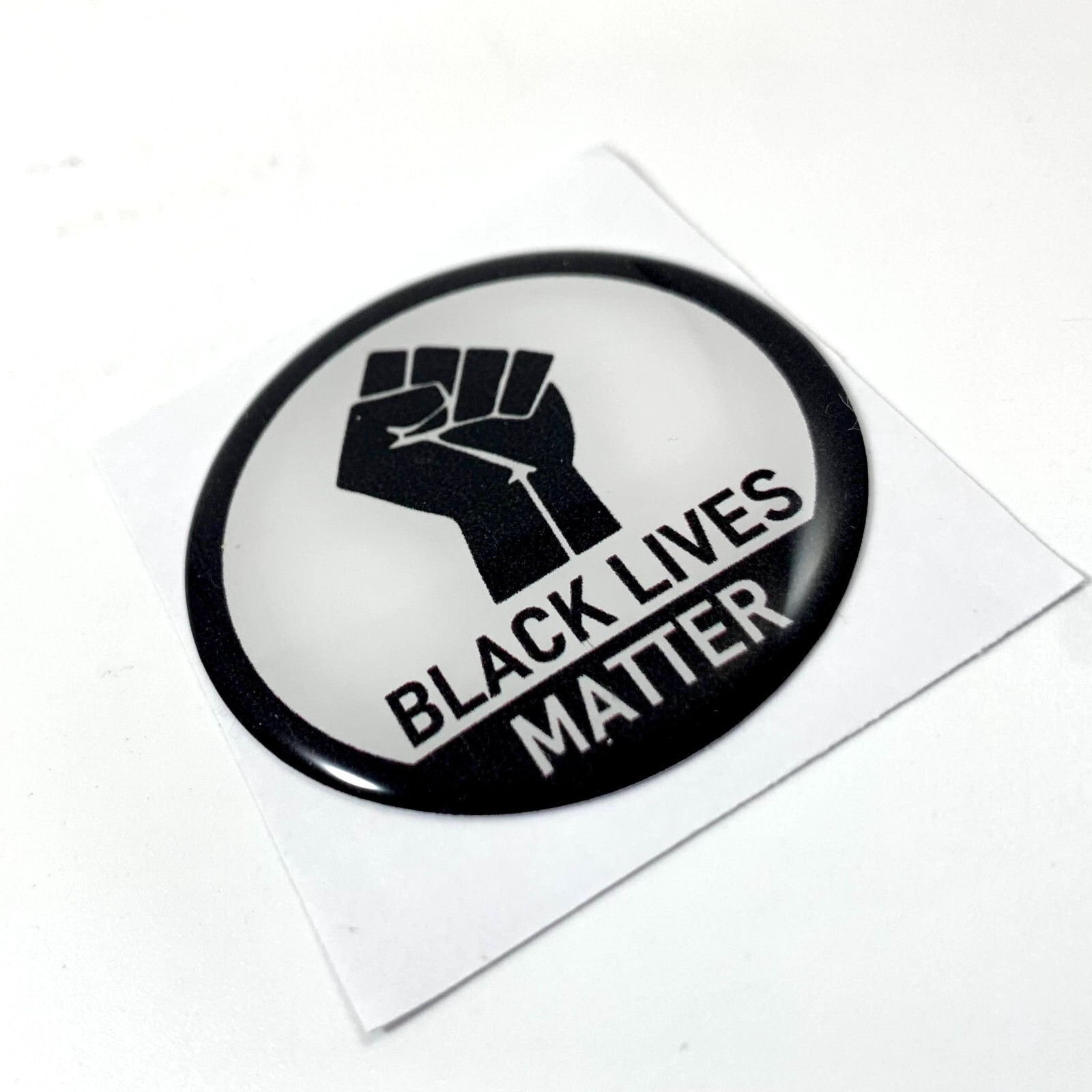 Epoxy resin dome 3d gel sticker Adhesive Crystal BLACK LIVES MATTER