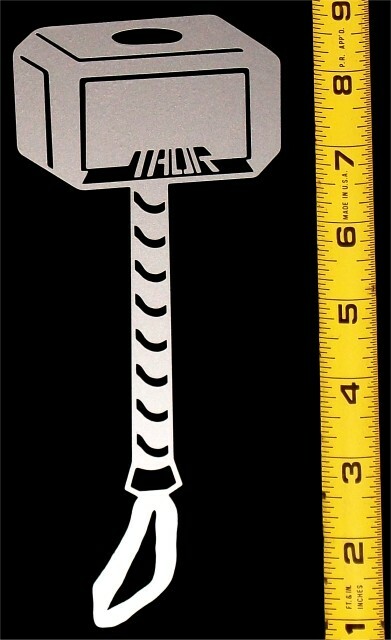 Thor's Hammer – HQ Single Color High Gloss Vinyl Decal!