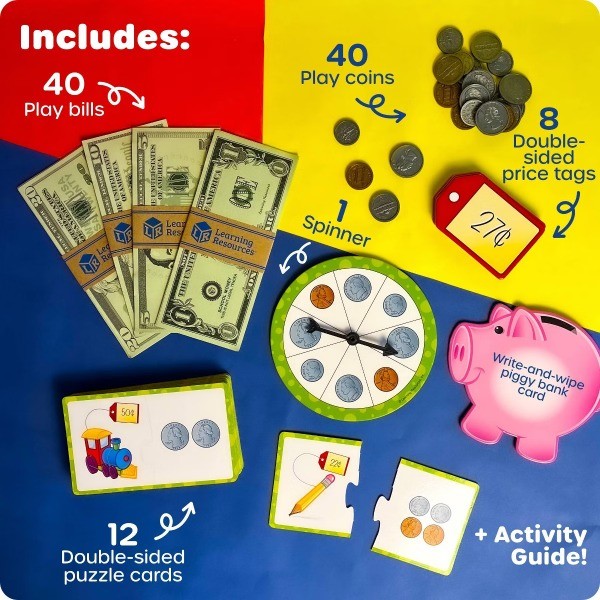 Money Activity Set – 102pc, Play Money for Kids