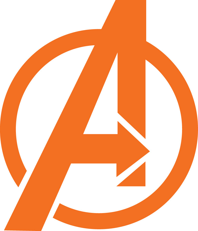 Avengers "A" Decal Vinyl Sticker 3 Inches Tall Choose your Color! Marvel Comics