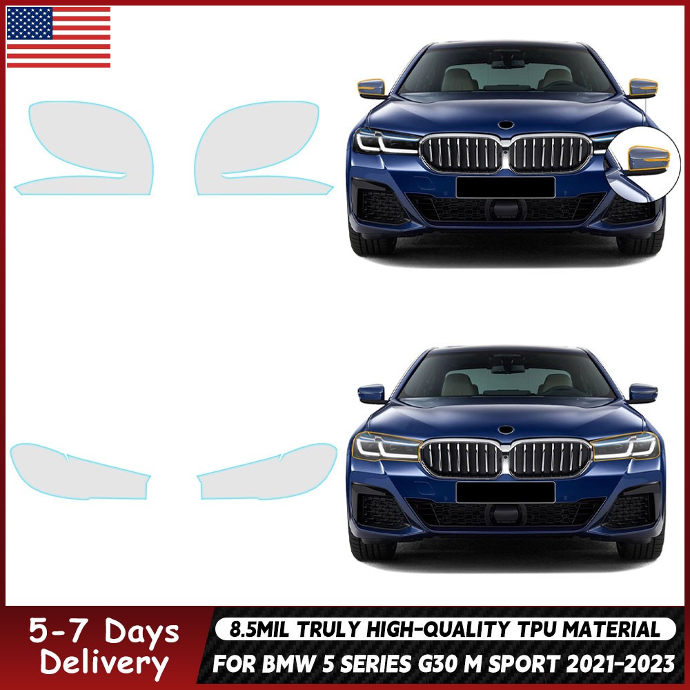 For BMW 5 Series M Sport G30 2021-2023 Paint Protection Film Precut Kit PPF TPU