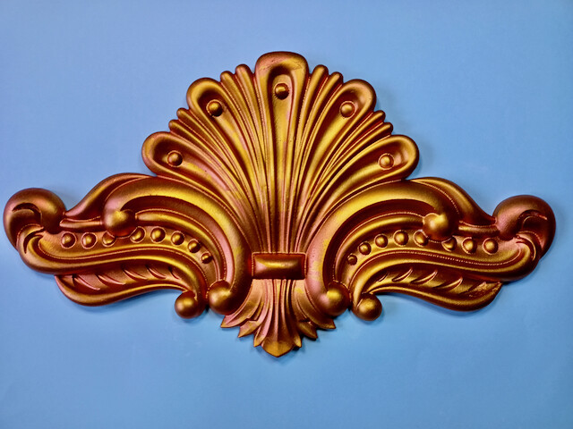 Plaster Ornament in Gold, Silver, Bronze etc. Relief, Decoration "Athene"