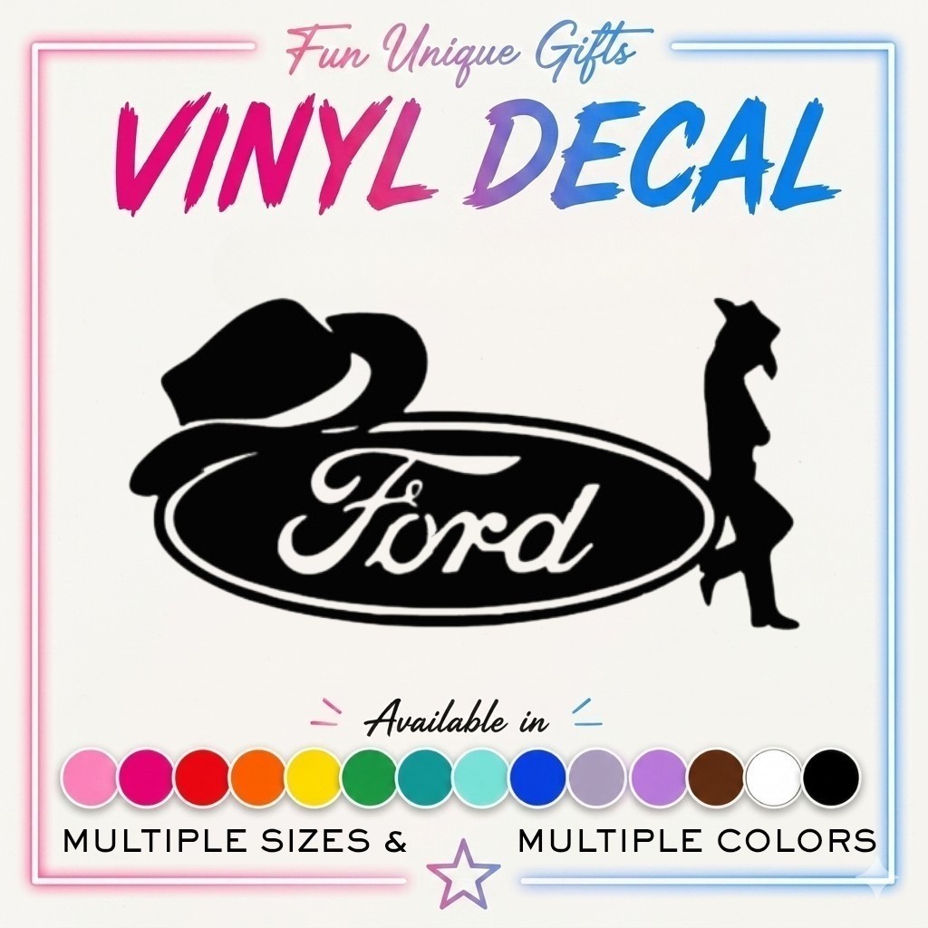 Ford Vinyl Decal Sticker -Multiple Colors & Sizes- FREE SHIPPING