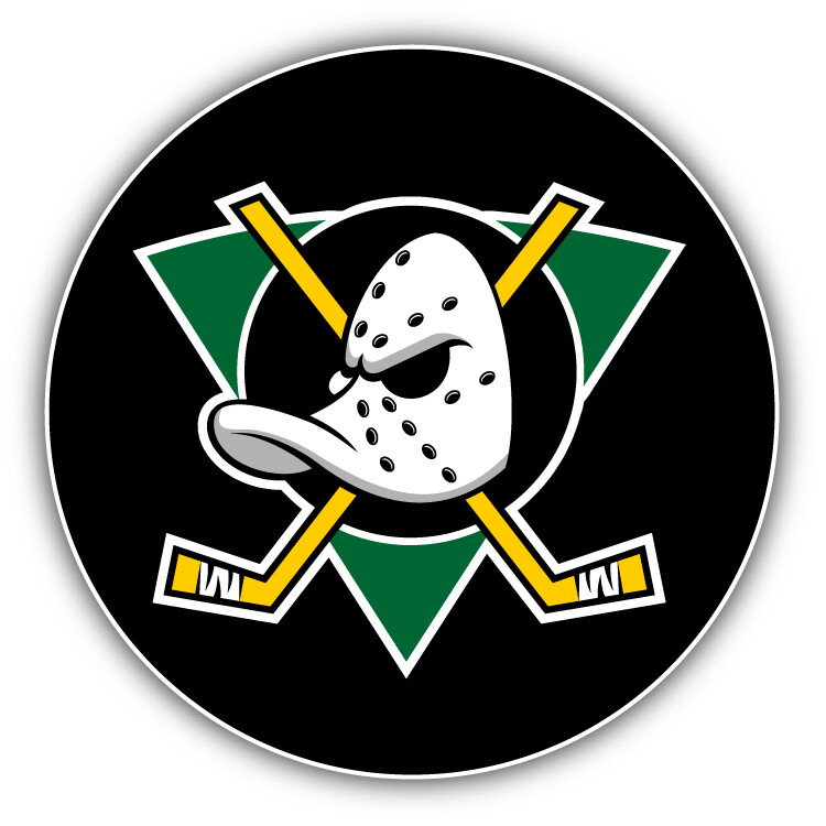 Anaheim Mighty Ducks NHL Hockey Logo Car Bumper Sticker Decal "SIZES"