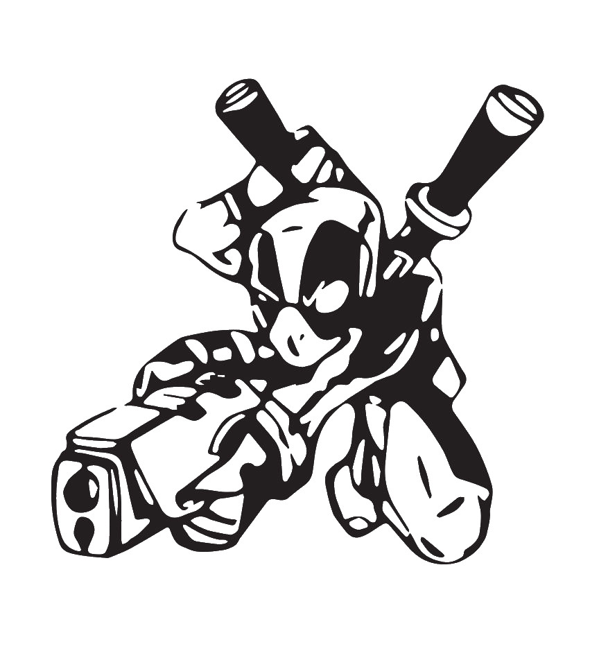 Vinyl Decal Truck Car Sticker Laptop Window – Jumping Deadpool