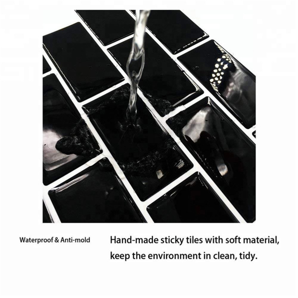 Self- Adhesive Brick Wallpaper Removable Faux Peel and Stick Decals