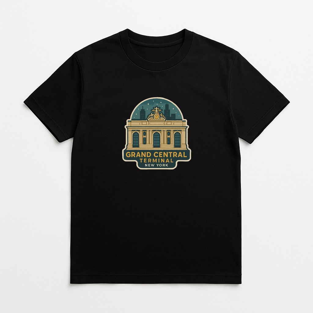 Grand Central Terminal New York Iron On Heat Transfer Vinyl HTV Die-Cut Symbolic