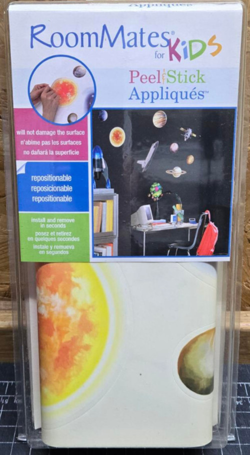Space Peel & Stick Wall Stickers Appliques Stars Planet Kids Decor RMK1003SCS