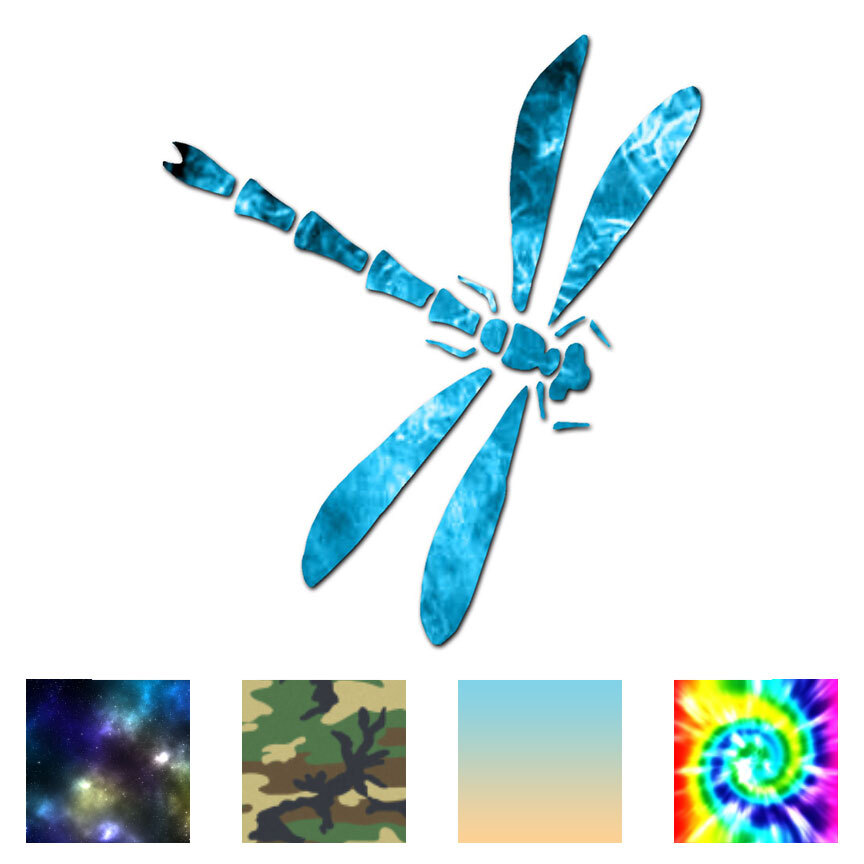 Dragonfly Tribal – Vinyl Decal Sticker – Multiple Patterns & Sizes – ebn236
