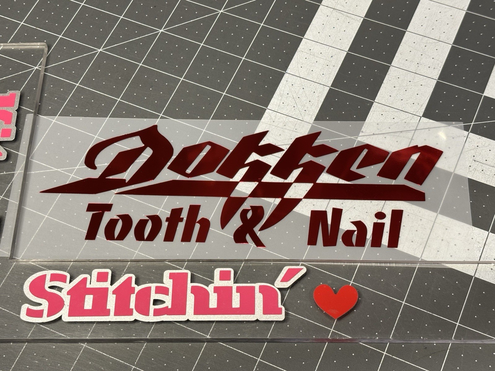 ONE Custom Dokken "Heaven Sent" Die Cut Vinyl Decal- Hair Metal 80's Band