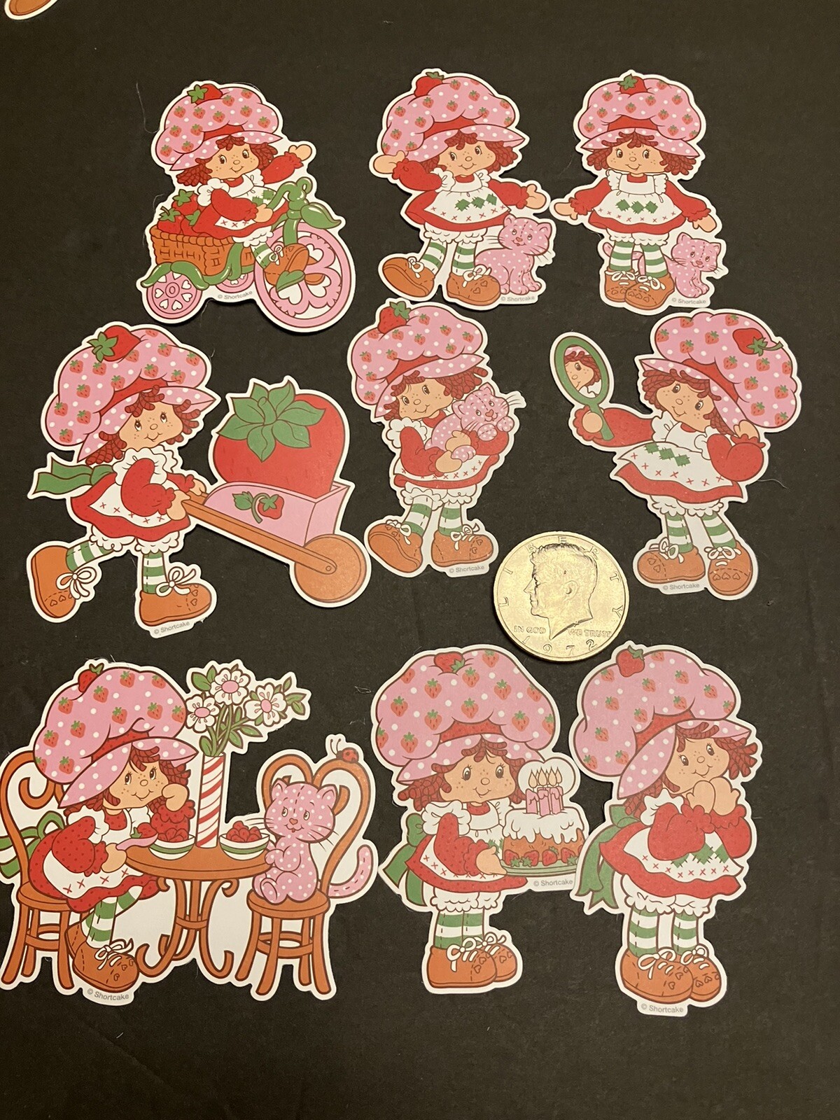 Strawberry Shortcake Matte Retro Vintage Design Stickers Pack Of 40