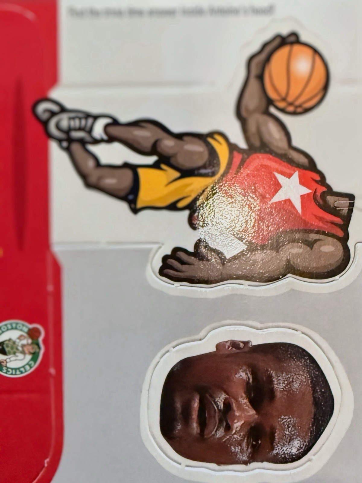 Upper Deck NBA 3D Effect Basketball Wall Sticker Set, Multicolor Paper Decals