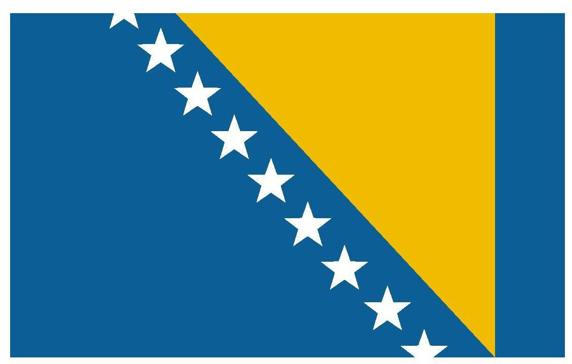 Bosnia Flag Sticker Decal F63