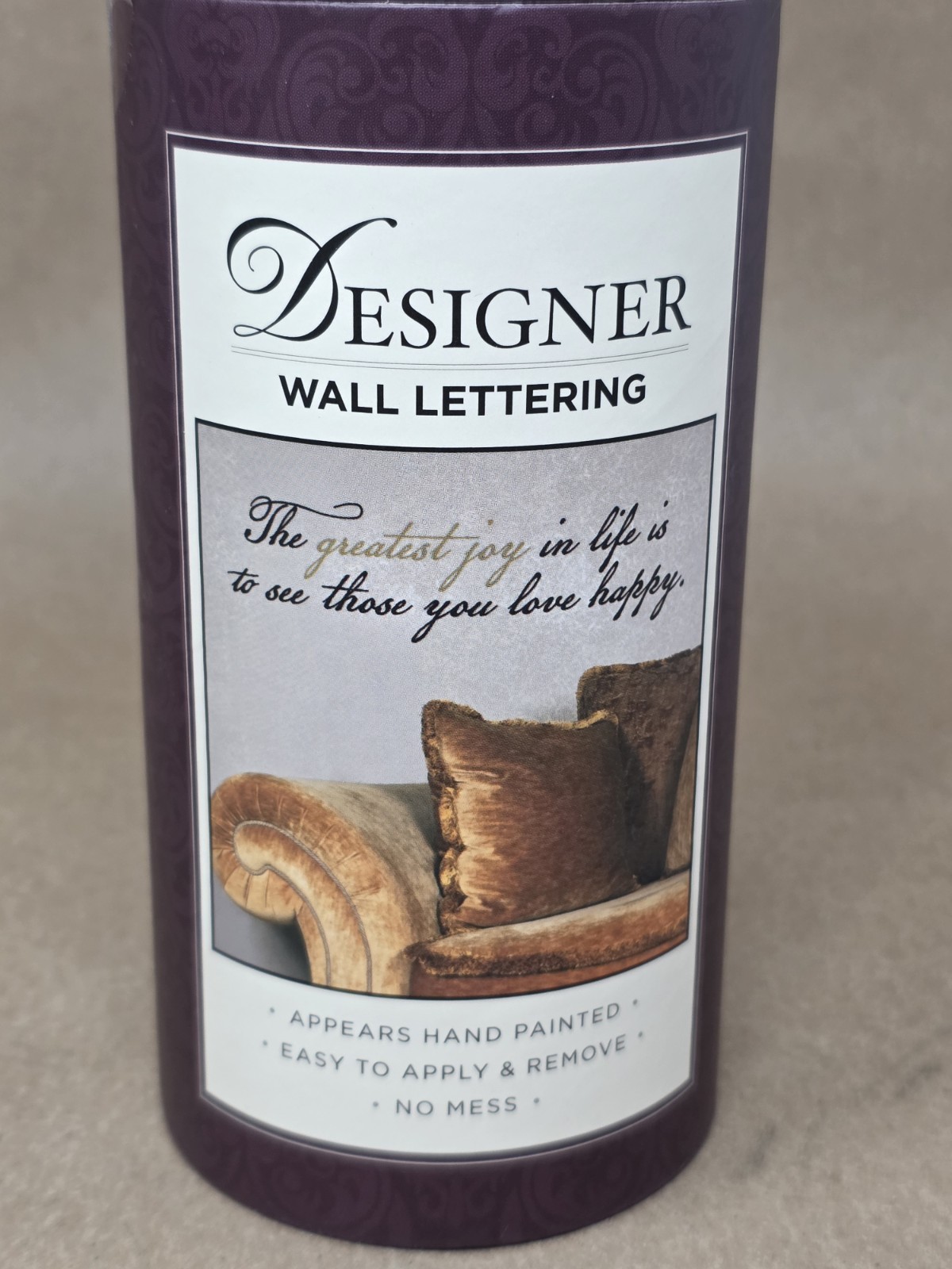 Designer Wall Lettering The Greatest Joy In Life Is To See Those You Love Happy