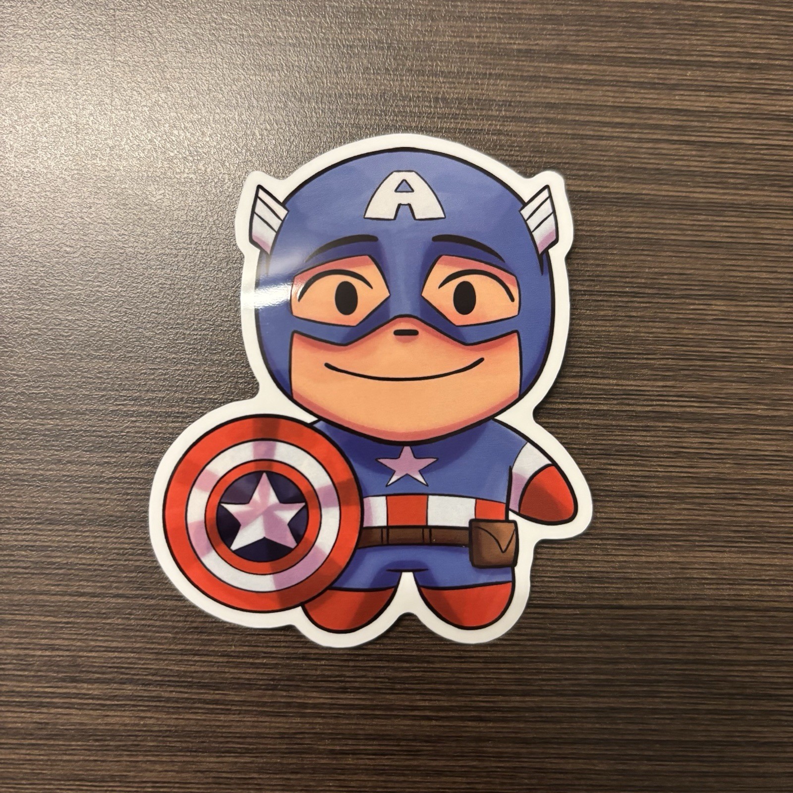 Marvel Avengers Stickers Set of 8 Iron Man Captain America Civil War Cute