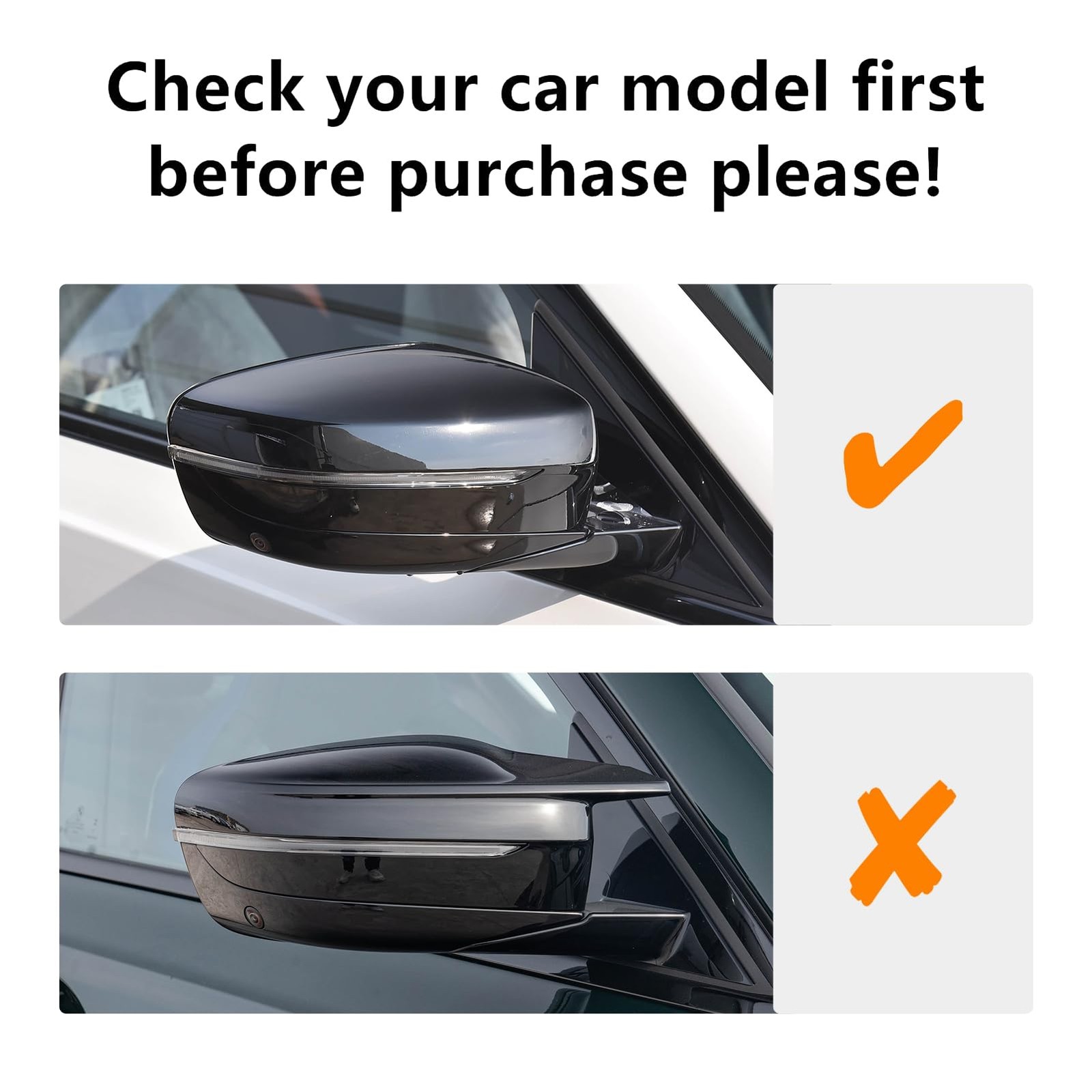 Carbon Fiber Rearview Mirror Cover Trim for BMW G20 G21 G22 G30 G31 G11 G12