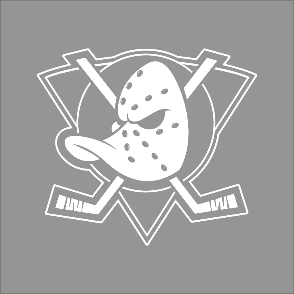 Anaheim Ducks #6 NHL Team Logo 1 Color Vinyl Decal Sticker Car Window Wall