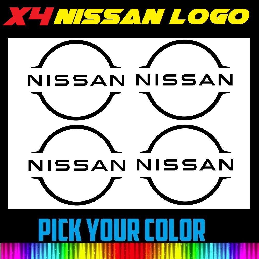 x4 2" 3" 4" 6" 8" NISSAN Logo Vinyl Wheel Decal Truck Car Sticker FREE SHIPPING