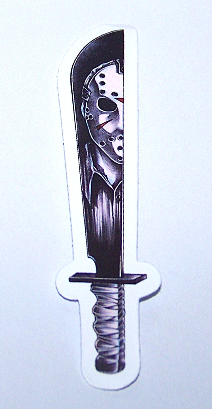 Friday the 13th – Cut Sticker Decal Movie Horror Film JASON VORHEES Machete