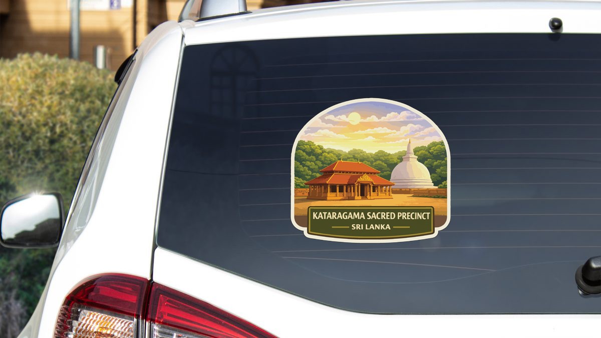 Kataragama Sacred Precinct Sri Lanka Sticker Decal Vinyl Die-Cut World Heritage
