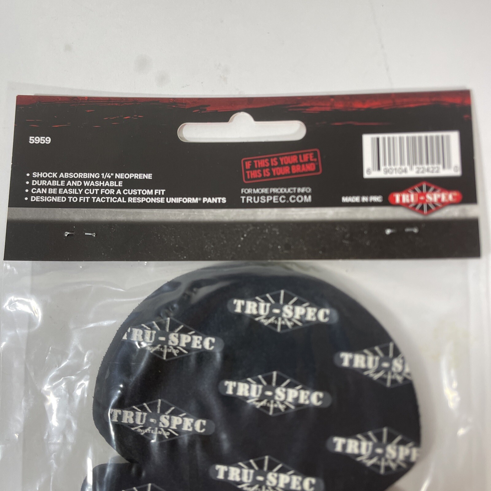 Tru Spec Tactical Neoprene Kneepads 2-Set Insert for knee pocket tac pants. New