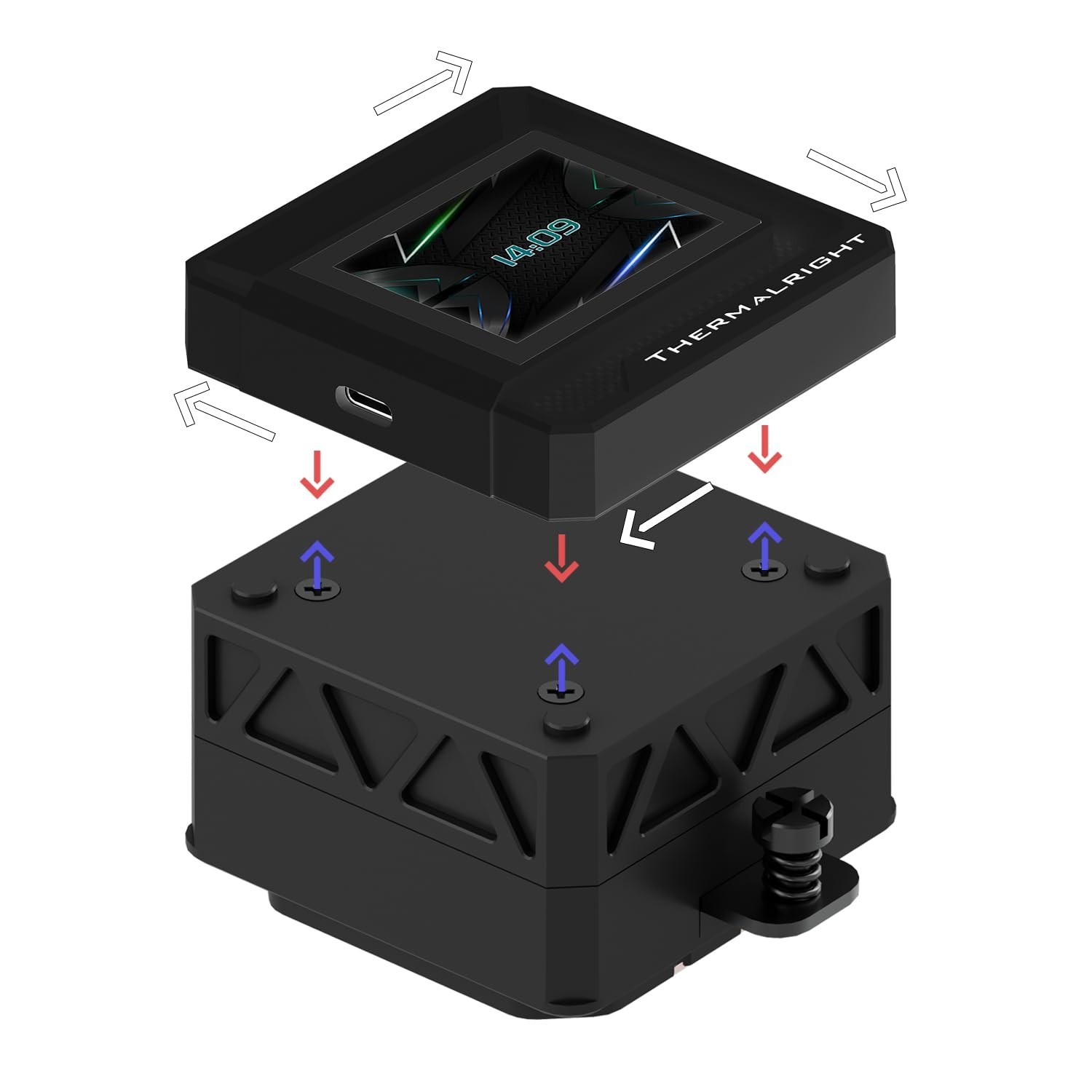 FW 240 SE ARGB Black-Aio CPU Liquid Cooler,Ips LCD Screen with 320 * 240 Resolut