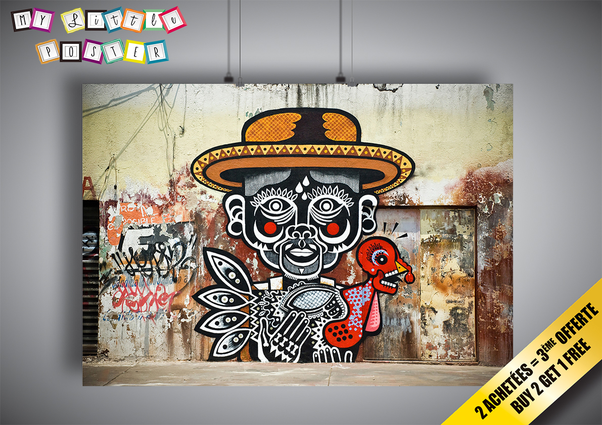 Banksy Street Art Cool Man Graffiti Wall Art