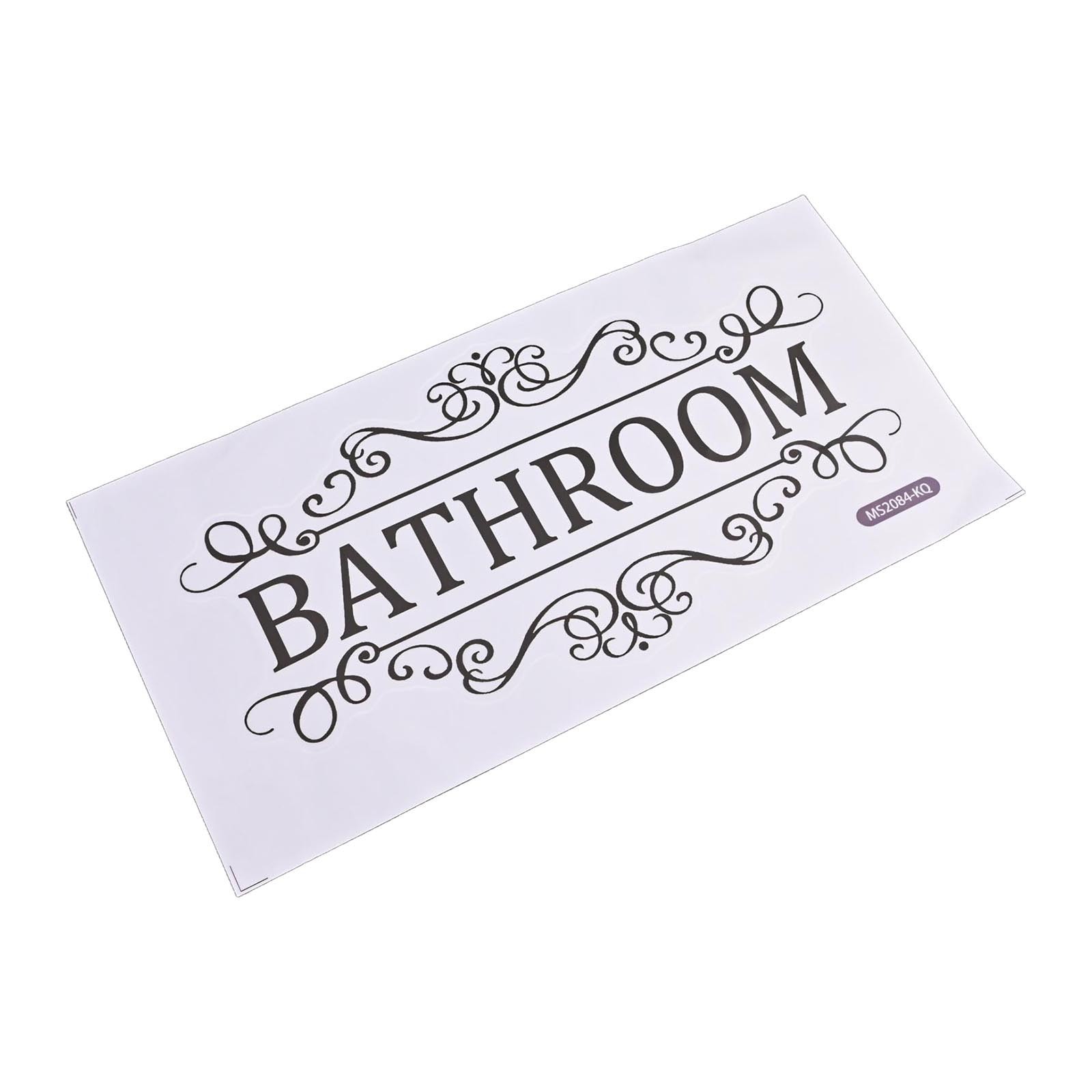 Bathroom Door Sign Lanel Sticker Decorative Sticker For Bathroom Toilet