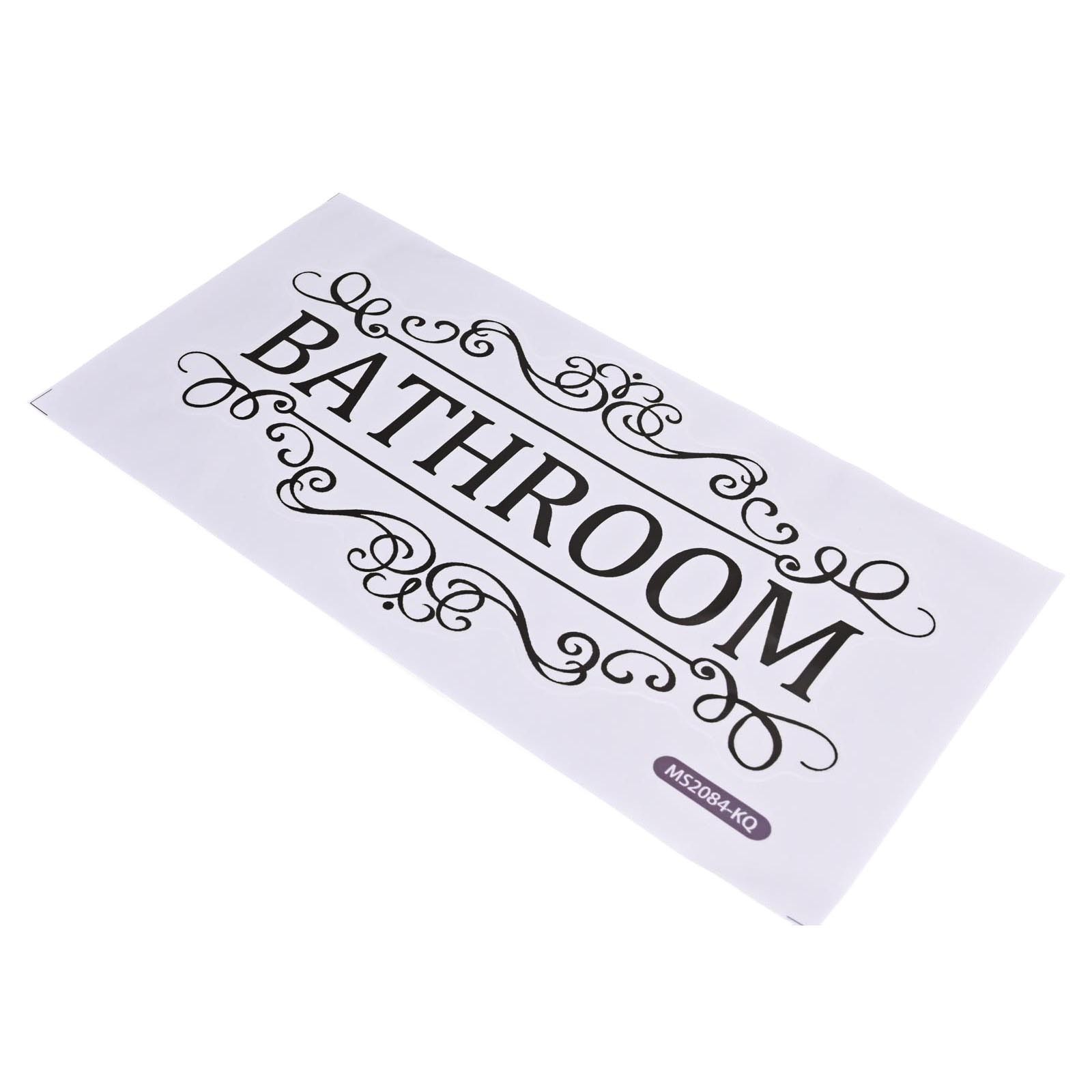 Bathroom Door Sign Lanel Sticker Decorative Sticker For Bathroom Toilet