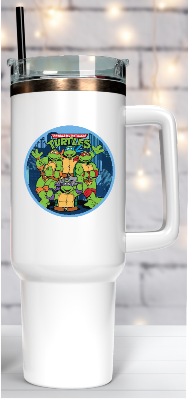 Teenage MN Turtles "Blue" – 4" Handmade Vinyl Decal Vehicle Decor Cooler Laptop