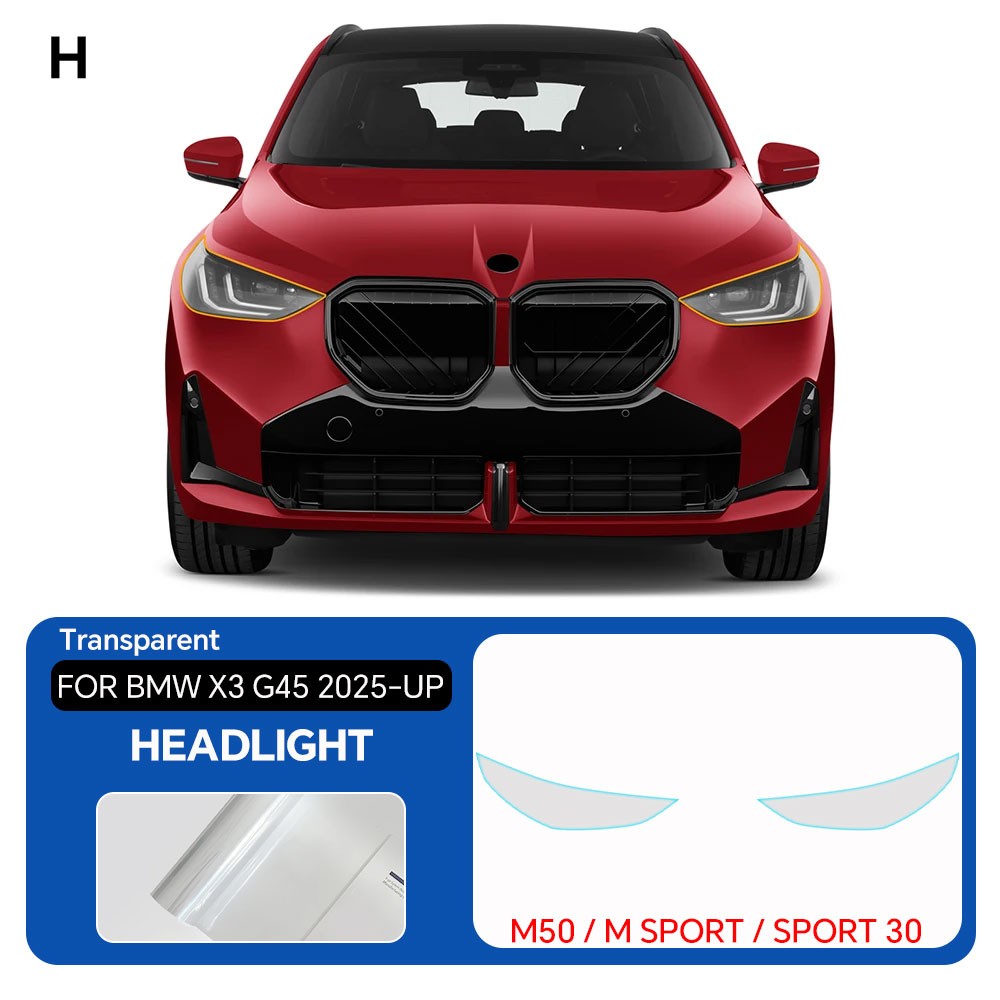 BMW X3 M50/M Sport 30 G45 2025 Full Car Kit Precut Paint Protection Film PPF Bra