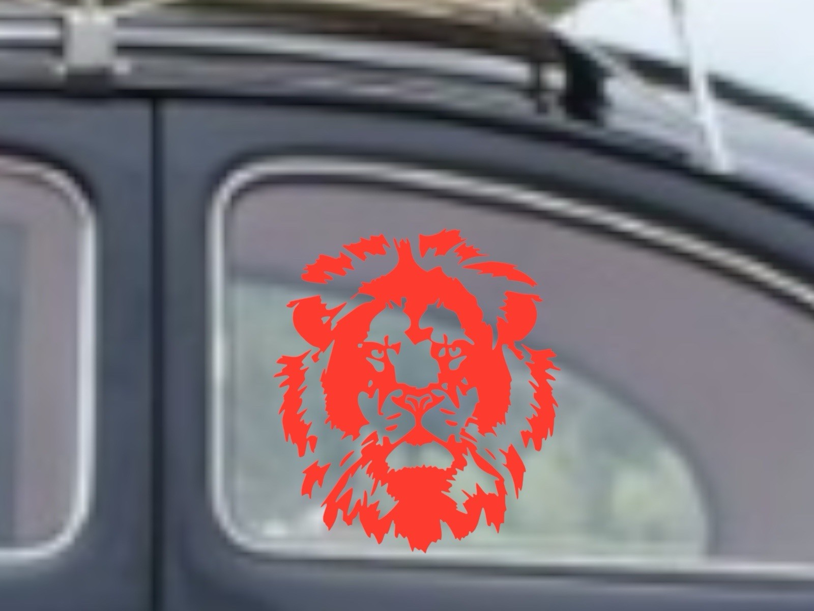 Lion face Decal for car Windows Laptops most Smooth Surfaces