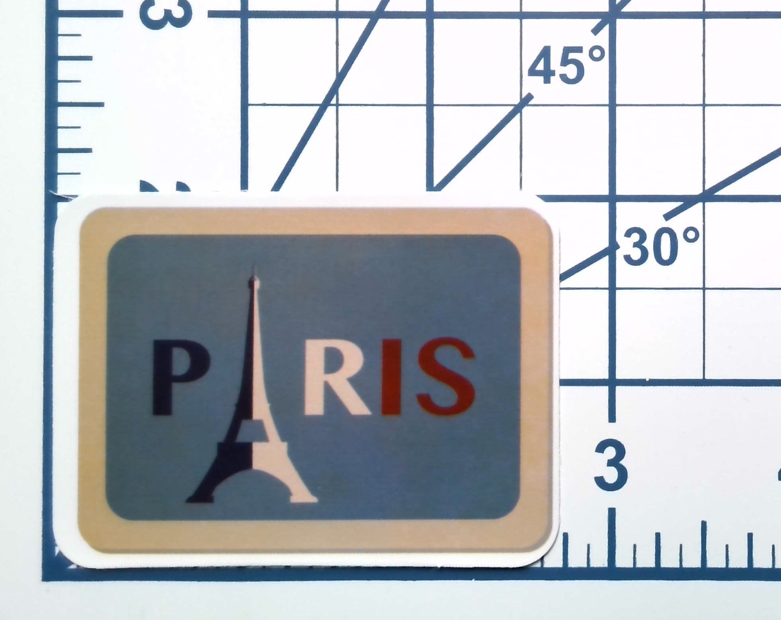 Paris France Vinyl Sticker Eiffel Tower Decal Vintage Travel Souvenir Art Gift
