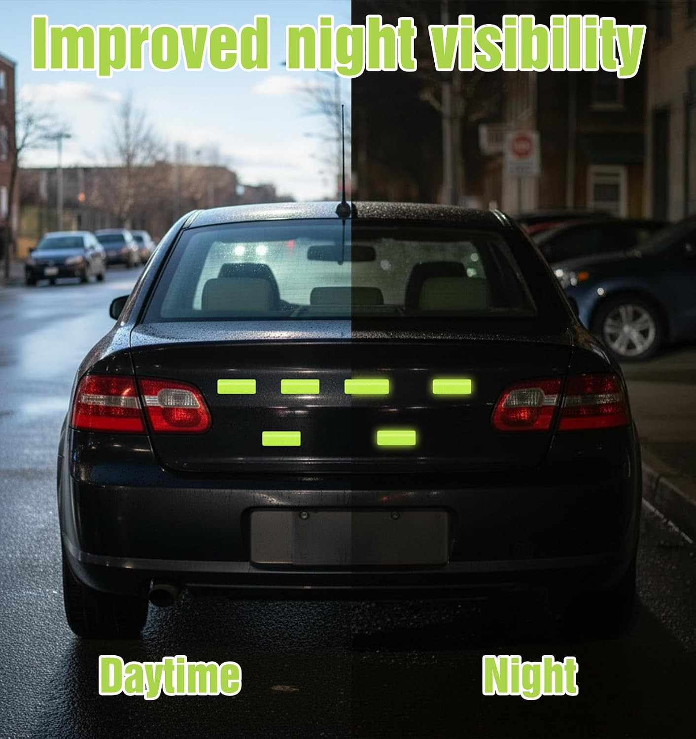 100 Pcs Reflective Stickers Outdoor Waterproof, Self-Adhesive Stick on | Reflect
