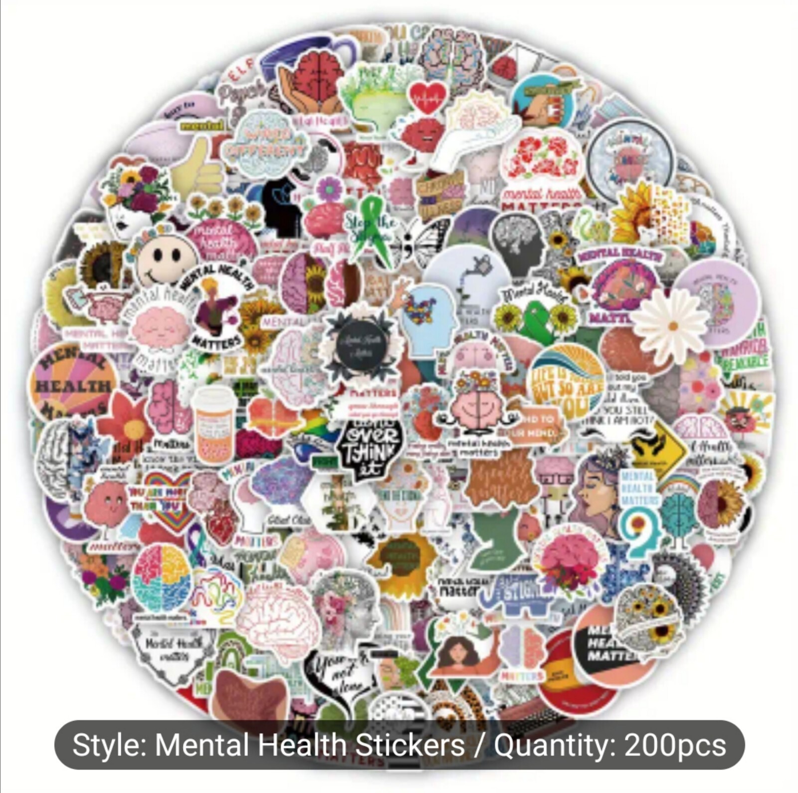 20 PCS Mental Health Inspirational Stickers BRAND NEW