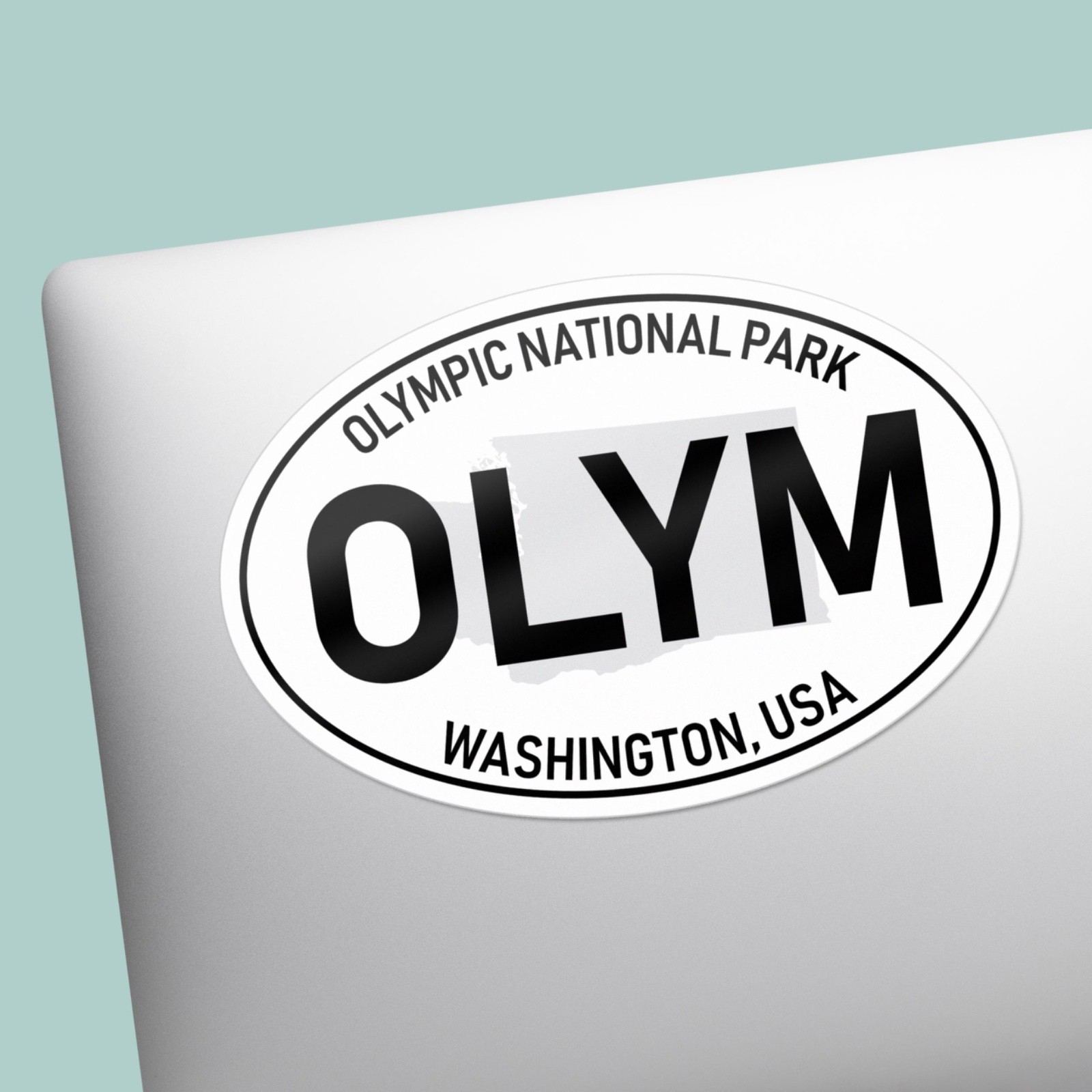 Olympic National Park White Oval Bumper Sticker