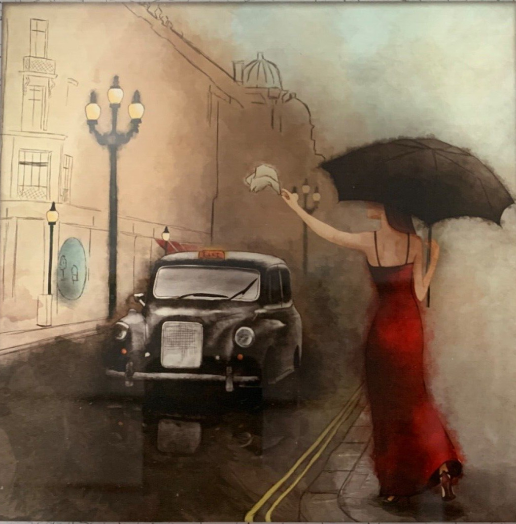 Art Deco 1920s Roaring Twenties Street Scene Wall Art Home Decor