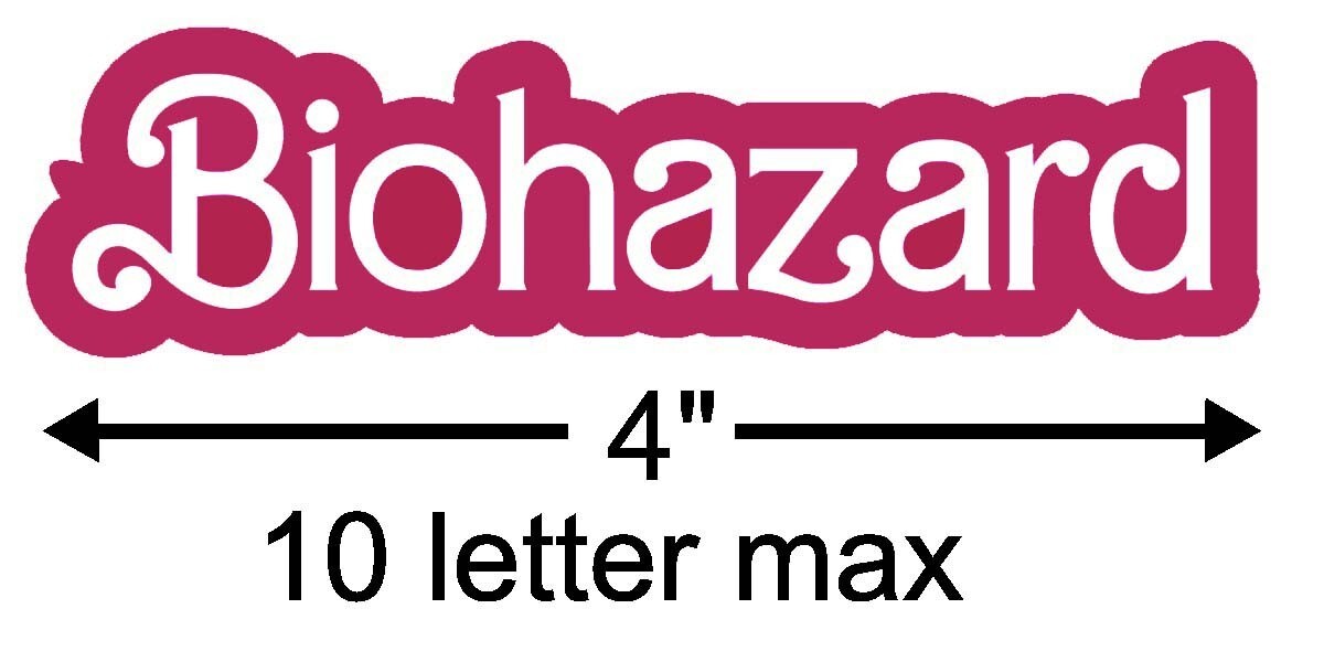 Personalized Name Vinyl Decal- Custom Girl Scroll Font Decal- Pink