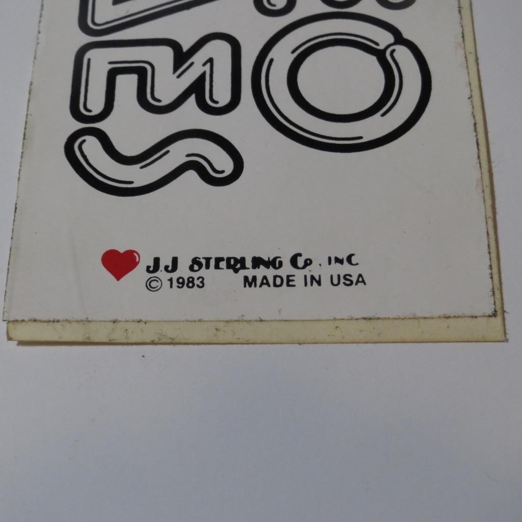 I Heart Love Video Game 1983 Vintage 80s Bumper Sticker Decal Atari Commodore 64