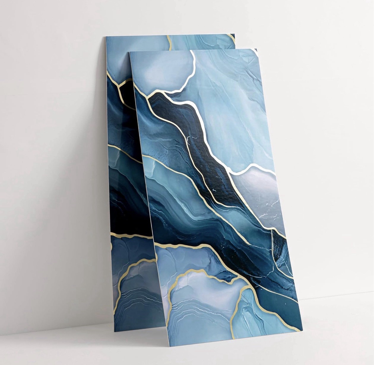 Haimin Marble Peel & Stick Wall Panels 10pcs 23.6×11.8in Waterproof Backsplash