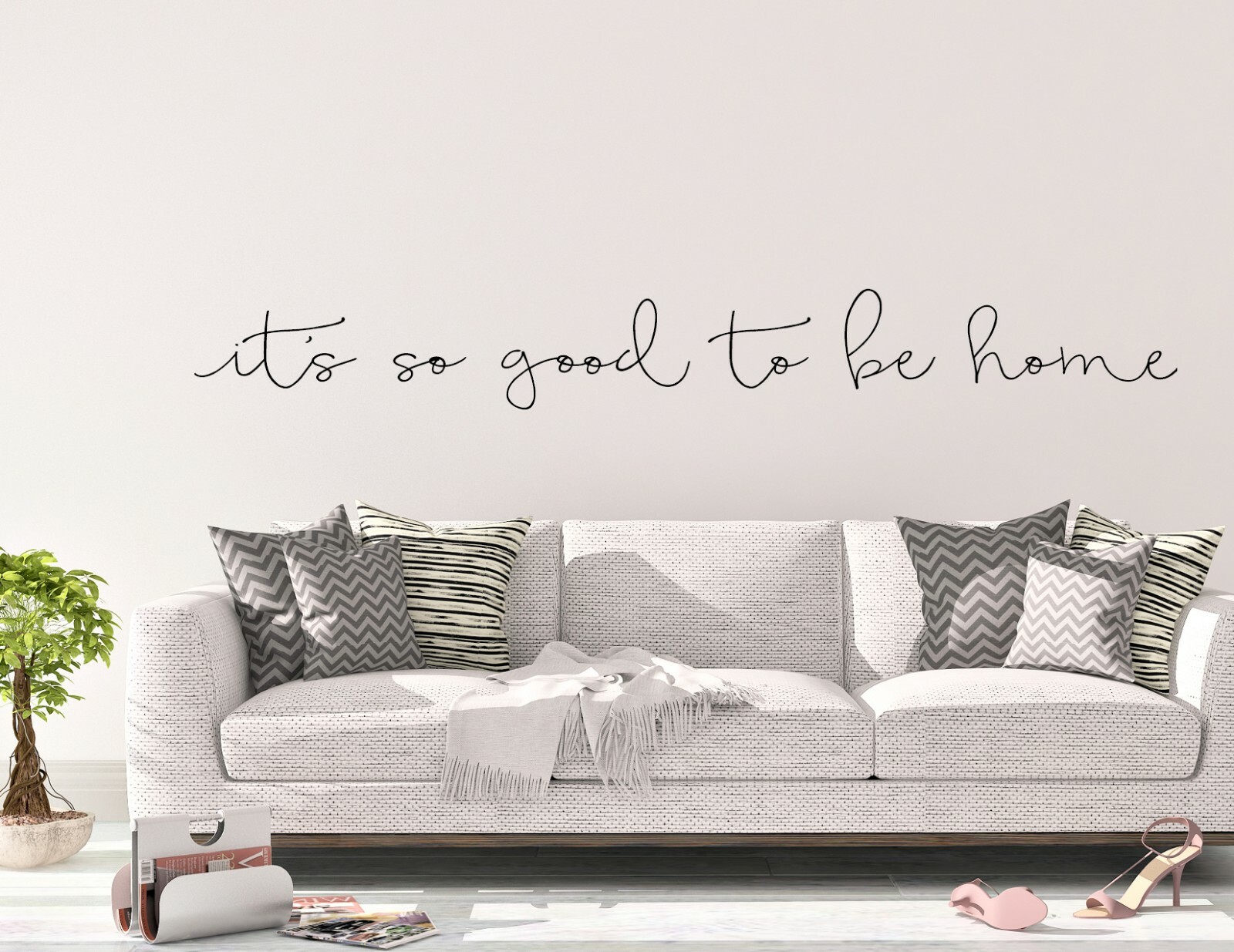IT'S SO GOOD TO BE HOME – vinyl wall decal sticker decor bathtub farm house sink