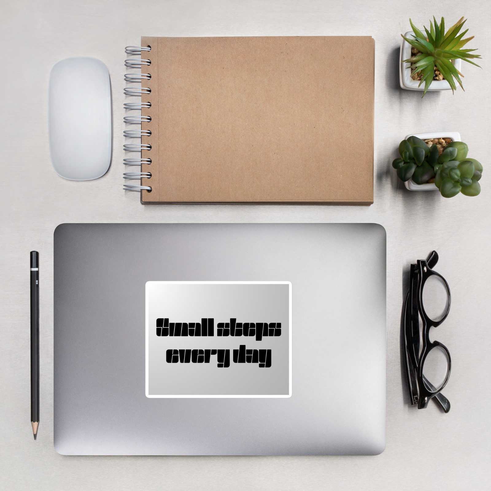 Small Steps Every Day Sticker – Persistence Motivation Quote